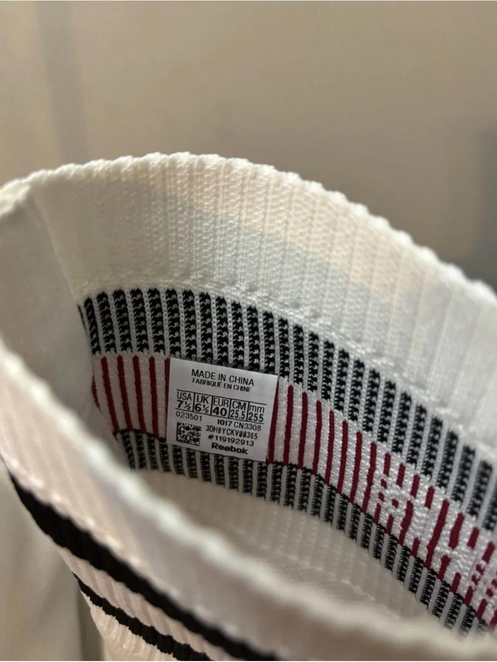 Vetements Reebok Sock Runner White Red